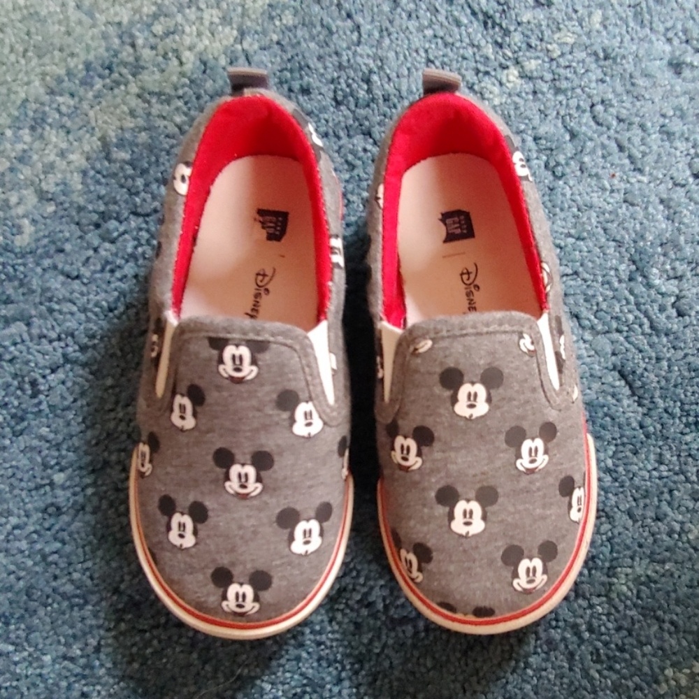 Gap Mickey Mouse slip on sneaks